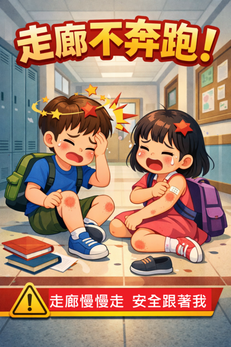 走廊不奔跑